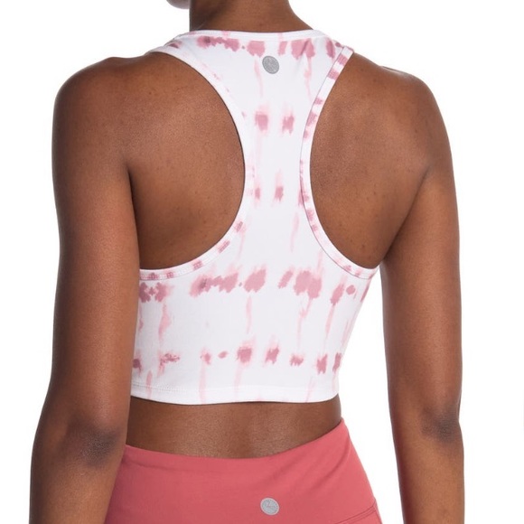 Threads 4 Thought Kady Pink Indigo Stripe Wash Crop Top. - MEDIUM. - Picture 3 of 5